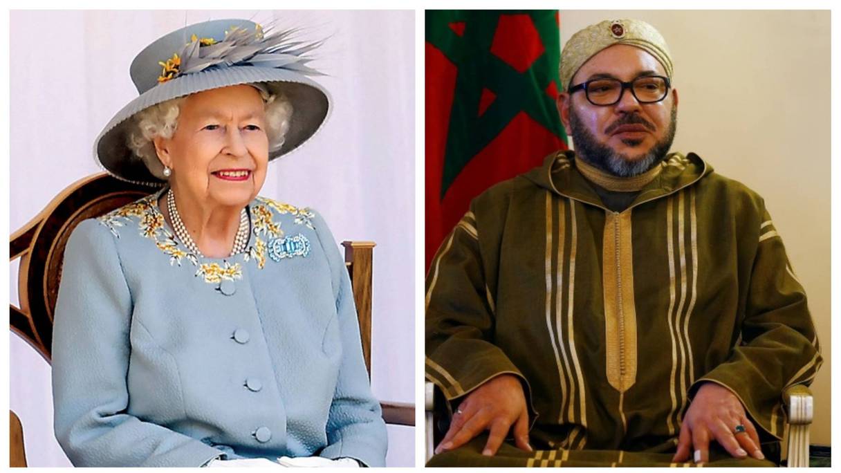 الملك محمد السادس والملكة إليزابيت
