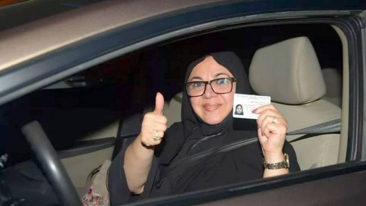 سائقة سعودية
