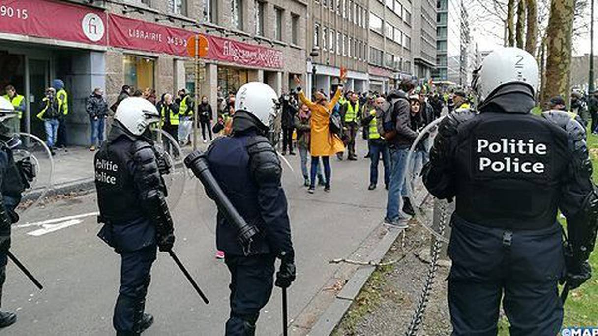 مظاهرات السترات الصفراء ببلجيكا
