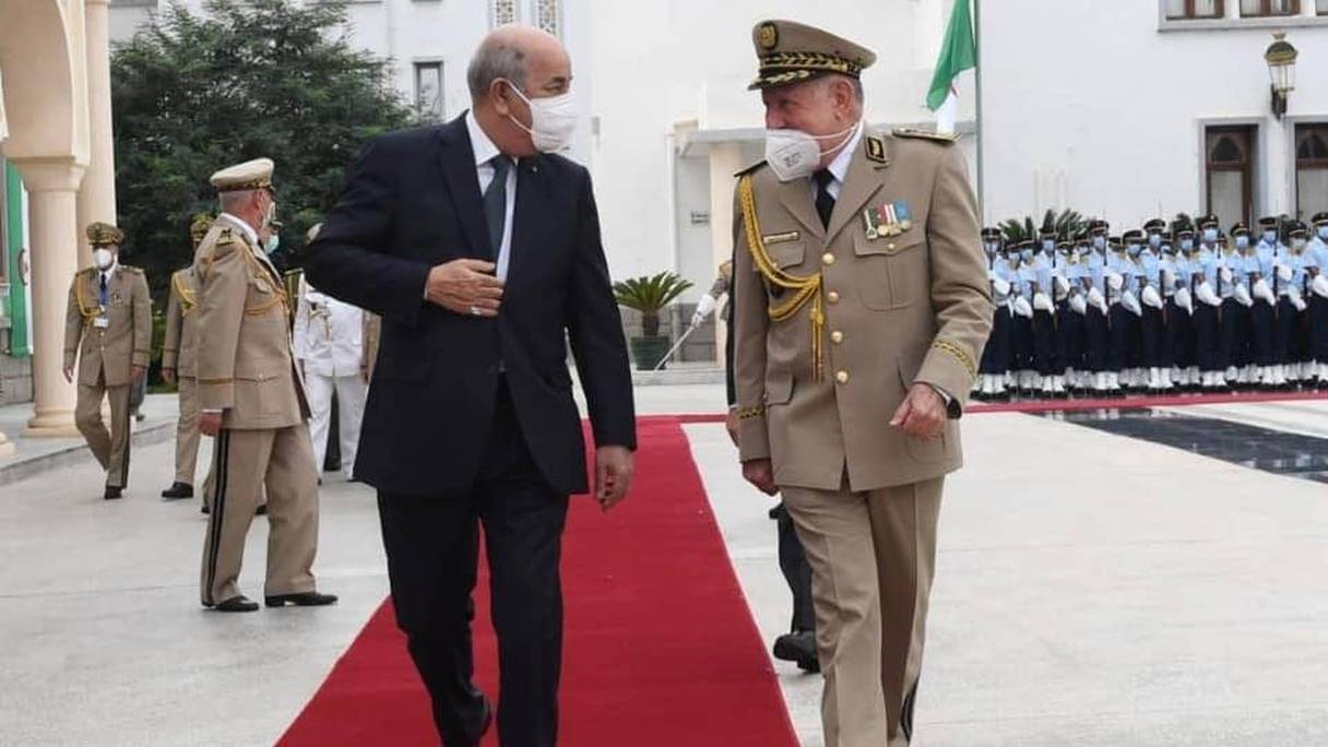 الرئيس عبد المجيد تبون والجنرال سعيد شنقريحة
