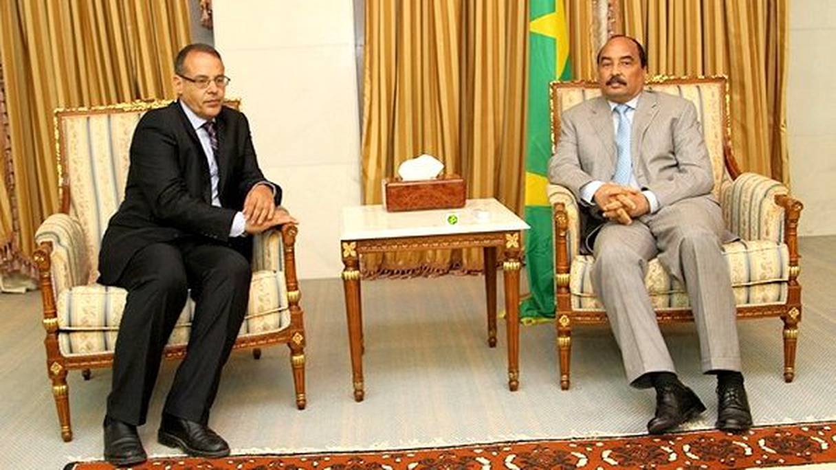 الرئيس الموريتاني ومبعوث زعيم الانفصاليين
