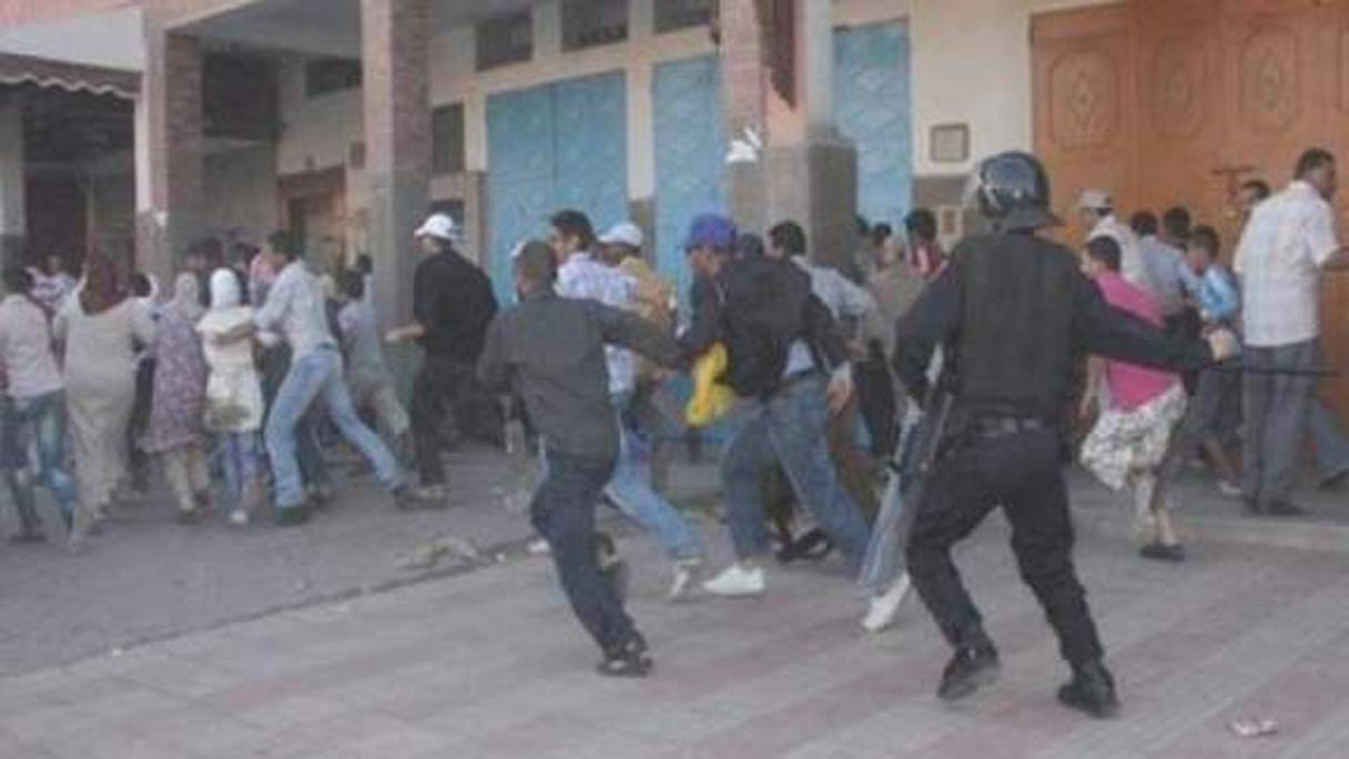 مواجهات بين طلبة وقوات الأمن بمراكش (أرشيف)
