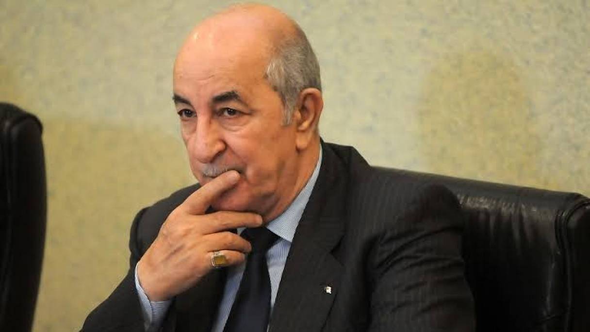 Abdelmadjid Tebboune, président algérien. 
