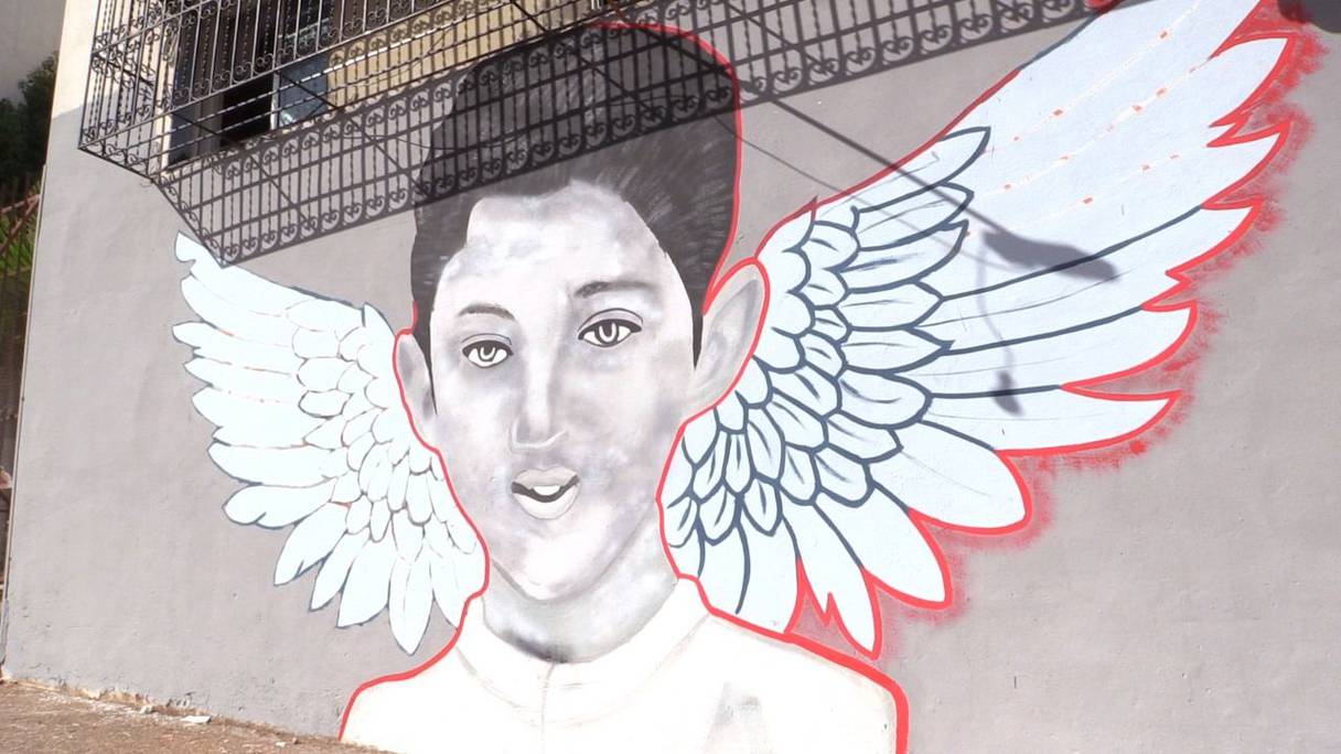 جدارية بسيدي مومن ترحما على روح الطفل عدنان
