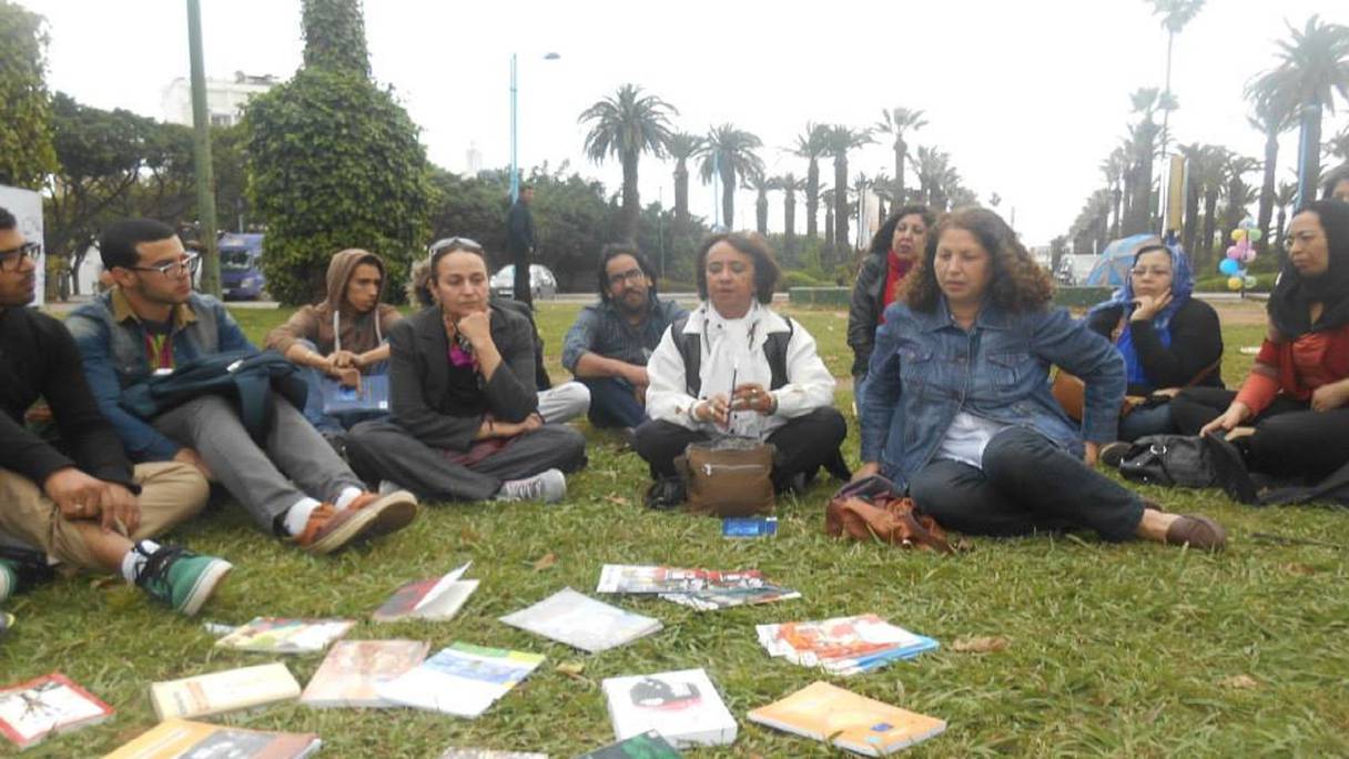 تظاهرة لشبكة القراءة بالمغرب (أرشيف)
