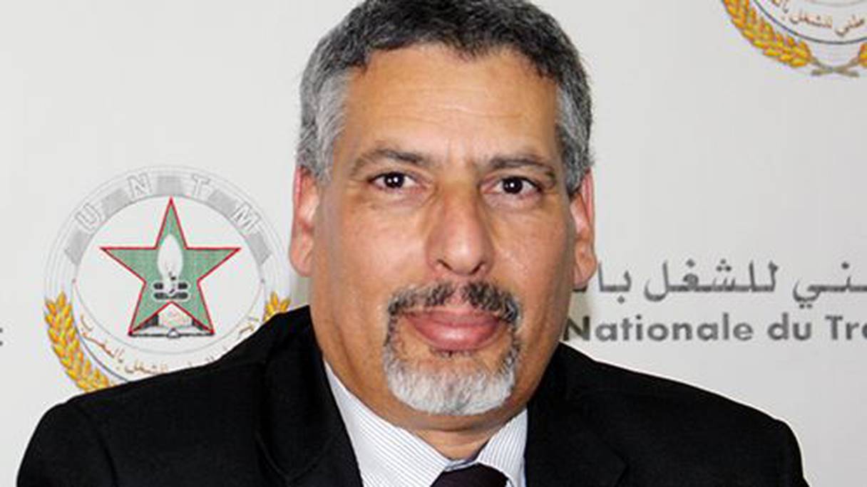 عبد الإله الحلوطي، الأمين العام لنقابة الاتحاد الوطني للشغل بالمغرب
