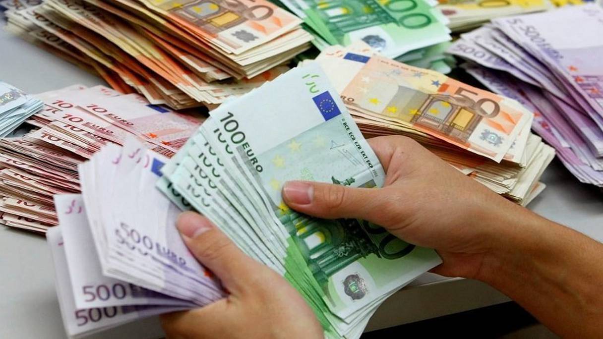صورة تعبيرية . أوراق نقدية من الأورو