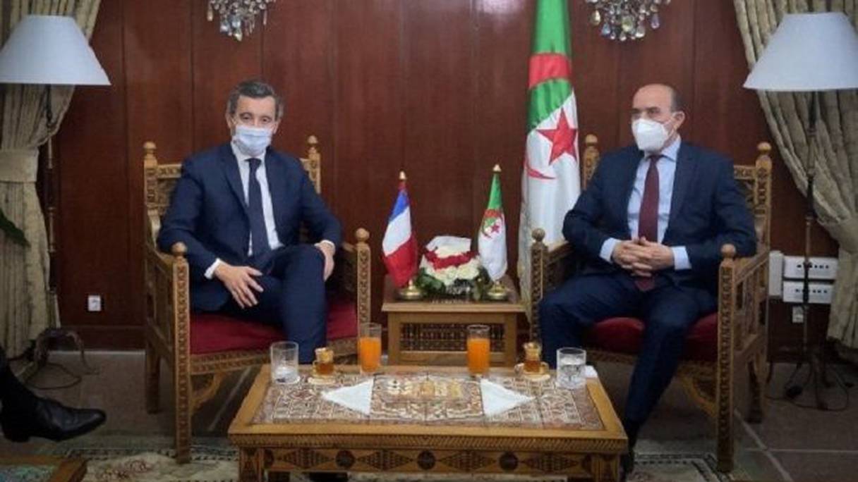 وزير الداخلية الفرنسي ونظيره الجزائري
