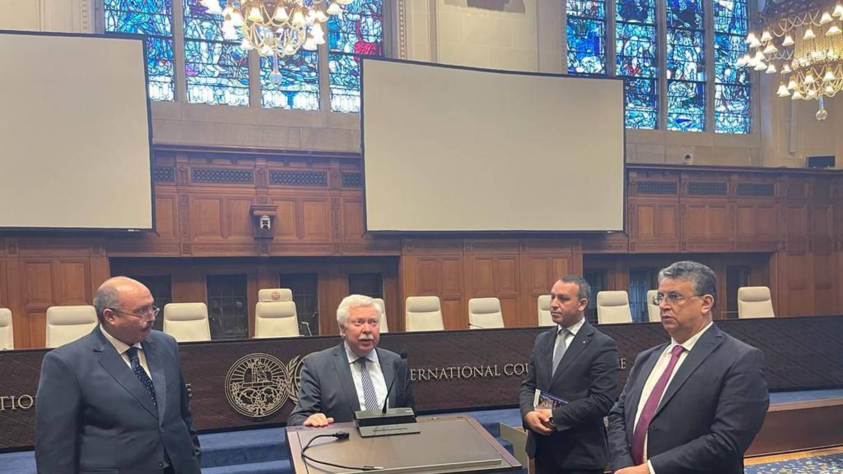زيارة وزير العدل، عبد اللطيف وهبي لمحكمة العدل الدولية بلاهاي

