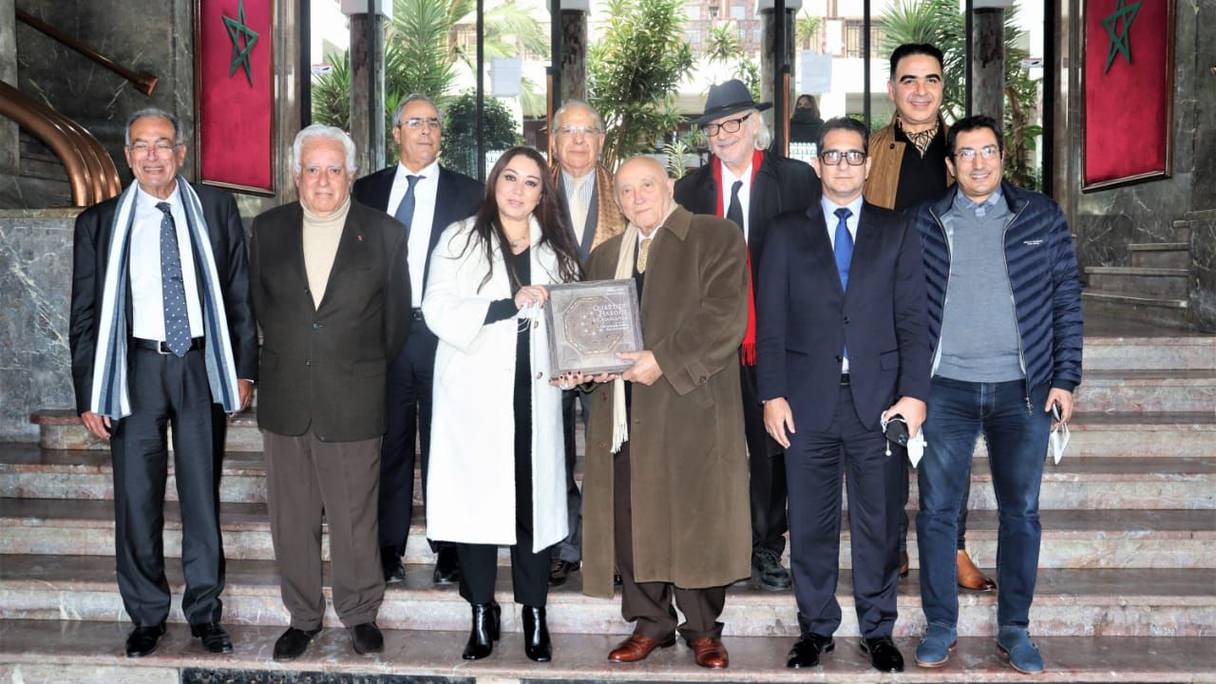 رئيسة المجلس الجماعي لمدينة الدارالبيضاء، نبيلة الرميلي خلال استقبال جمعية "دائرة الصداقة -المغرب-إسرائيل".
