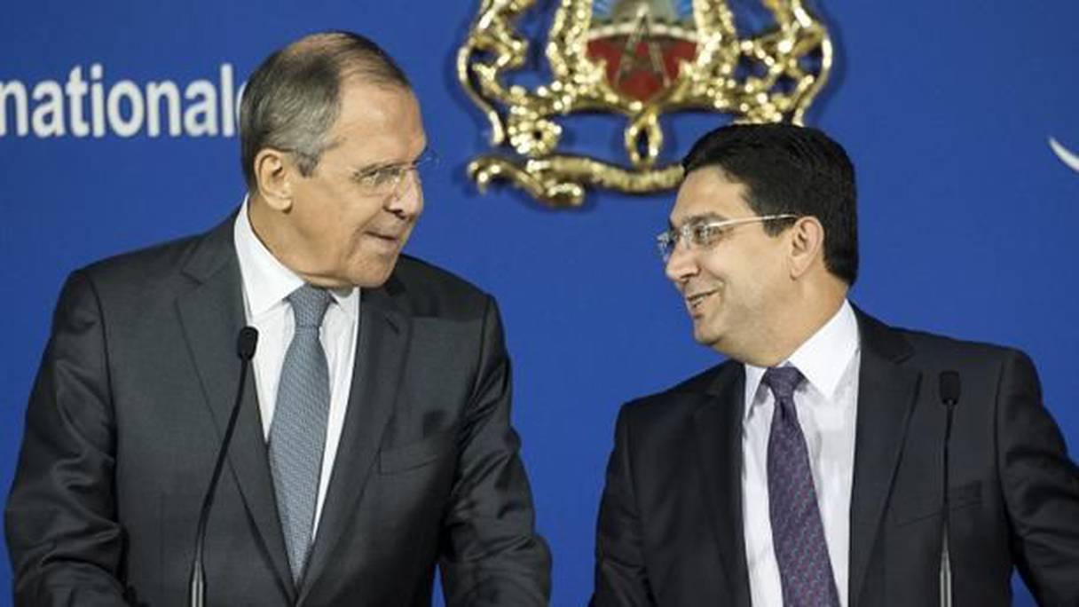 ناصر بوريطة، وزير الشؤون الخارجية، ونظيره الروسي سيرجي لافروف
