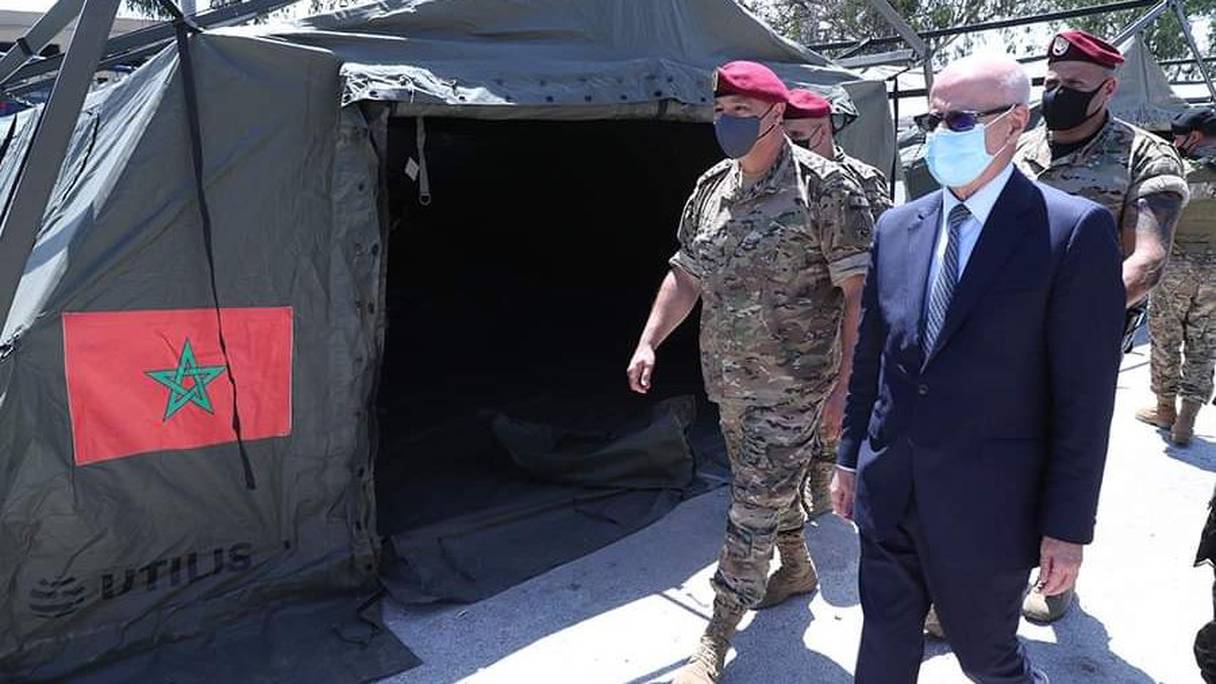 قائد الجيش اللبناني يزور المستشفى الميداني المغربي ببيروت
