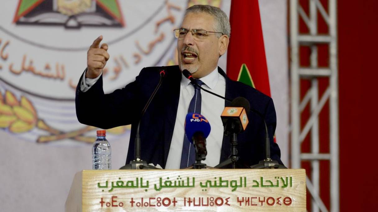 عبد الإله الحلوطي، الأمين العام للاتحاد الوطني للشغل بالمغرب
