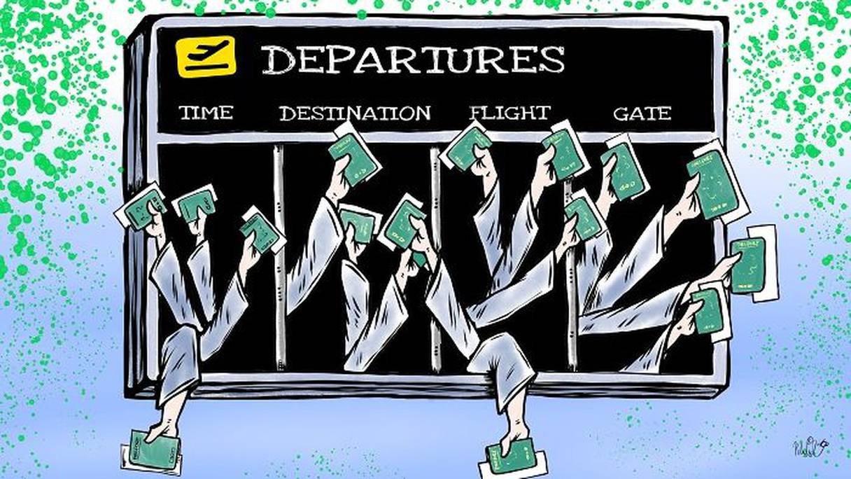 كاريكاتير: متحور أوميكرون يواصل التأثير على قطاع الطيران بالمغرب
