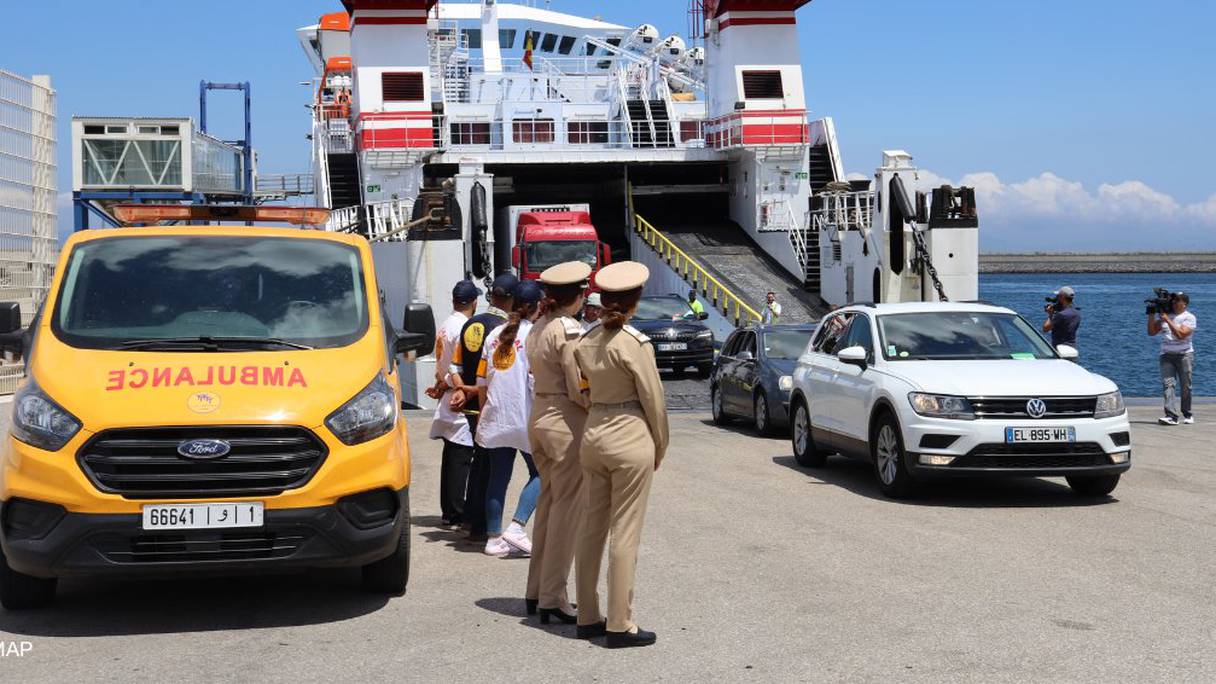 وصول أولى رحلات مغاربة الخارج إلى ميناء طنجة المتوسط في إطار "عملية مرحبا"