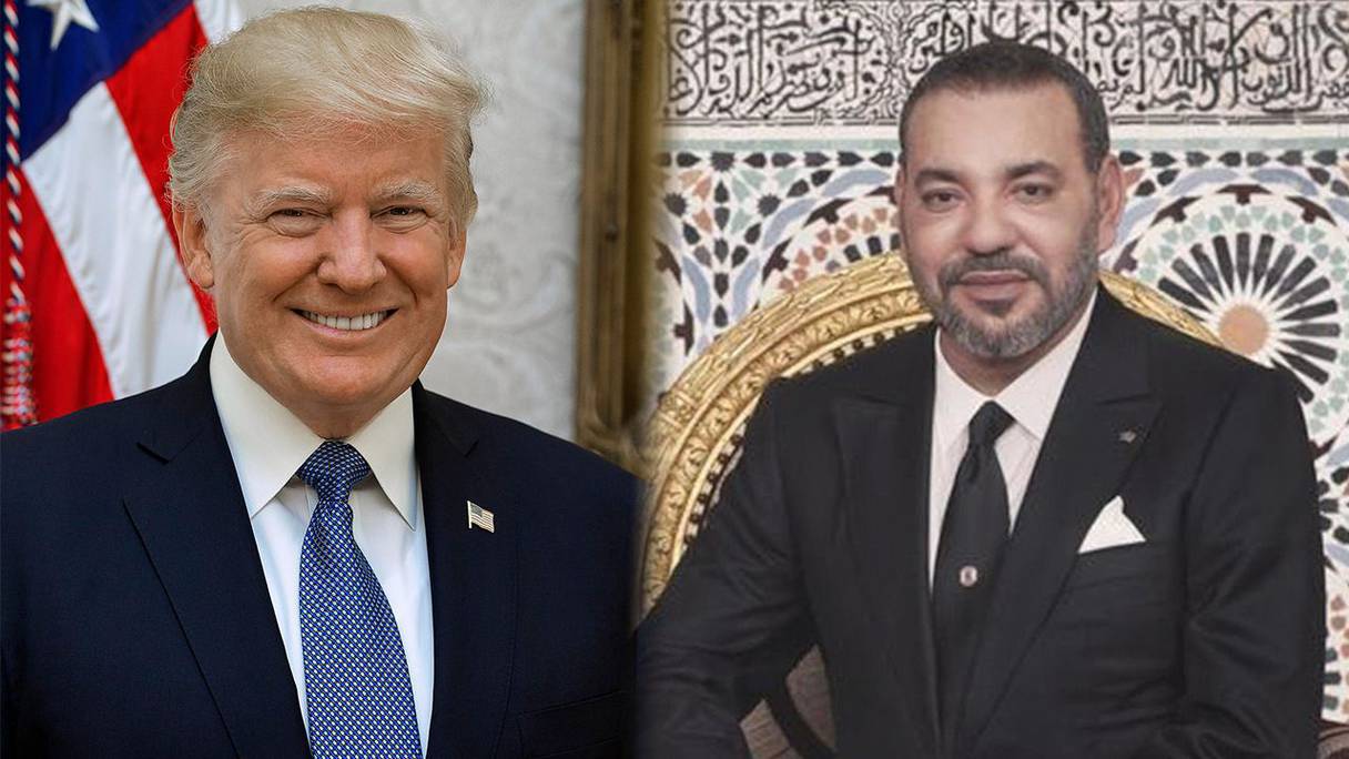 الملك محمد السادس والرئيس الأمريكي دونالد ترامب
