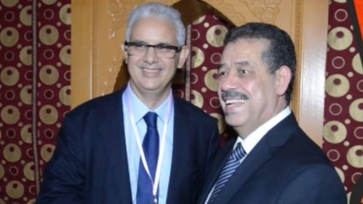 حميد شباط (الأمين العام السابق لحزب الاستقلال) ونزار بركة الأمين العام الحالي
