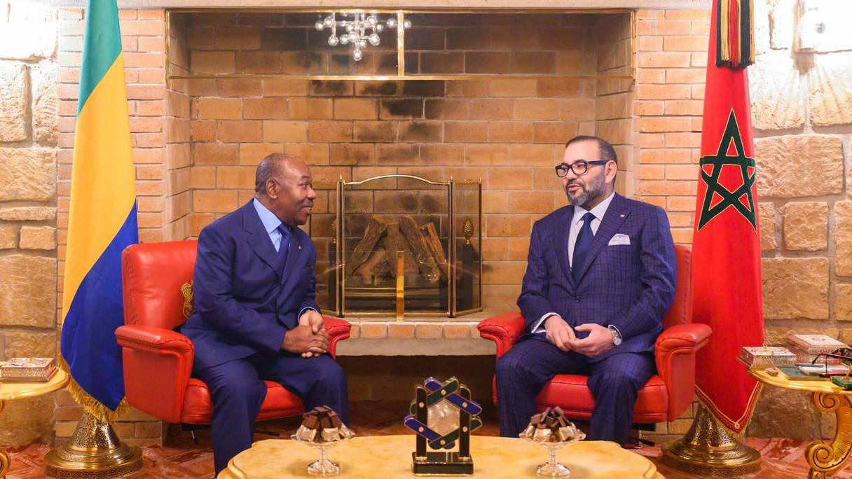الملك محمد السادس يستقبل الرئيس الغابوني علي بونغو أونديمبا يوم الخميس 11 نونبر 2021 بالقصر الملكي ببوزنيقة
