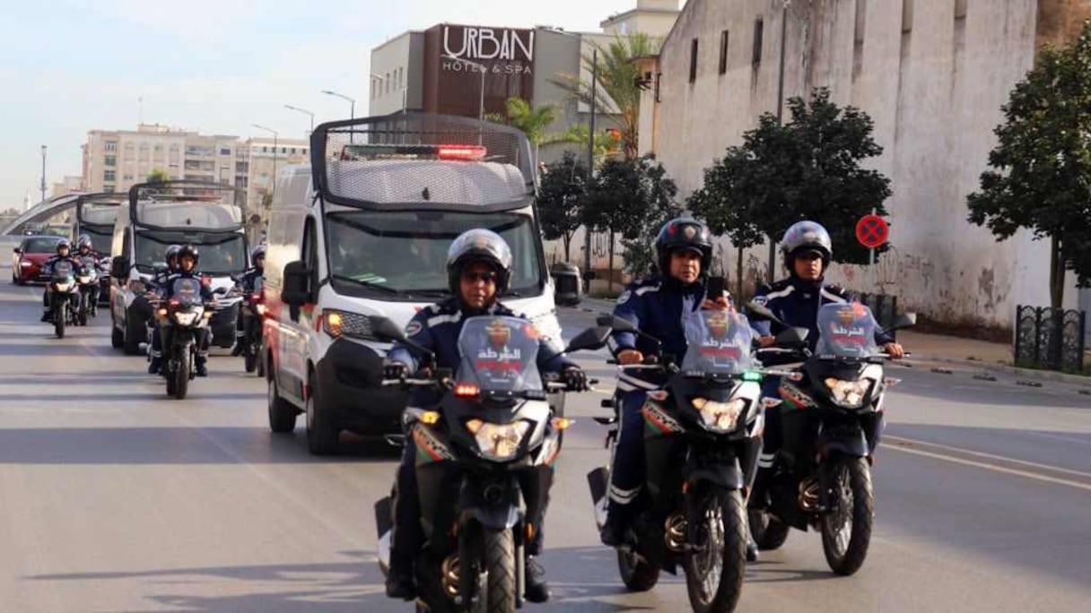 الدوريات المحمولة للفرقة المتنقلة لشرطة النجدة