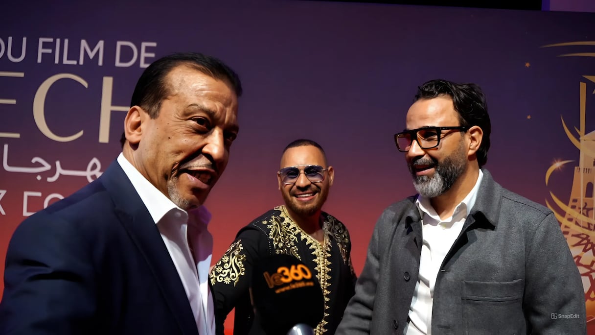 عزيز داداس يفاجئ فضيلة بن موسى ومحمد الريفي في لحظة عفوية