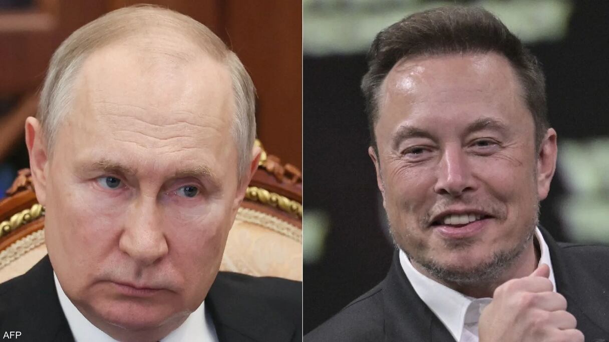 فلاديمير بوتين وإيلون ماسك