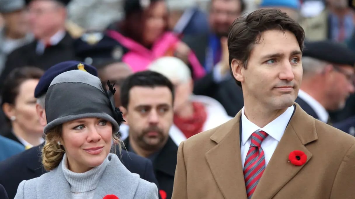 جاستن ترودو وزوجته السابقة صوفي