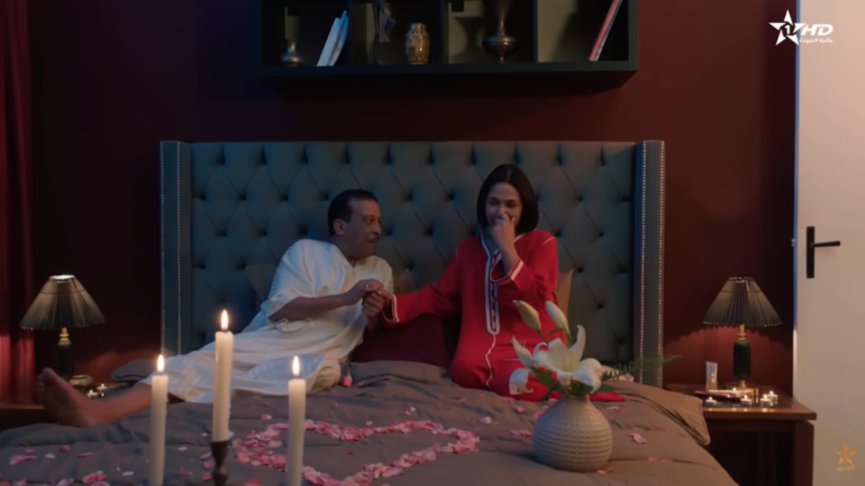 سعاد خيي وعزيز داداس في مسلسل "جرح قديم"