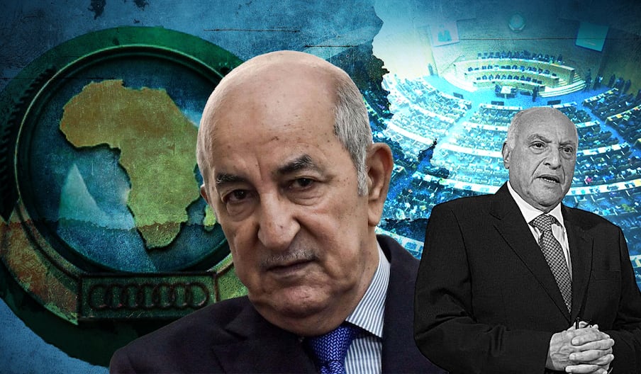 Le ministre algérien des Affaires étrangères, Ahmed Attaf, et le président algérien Abdelmadjid Tebboune.