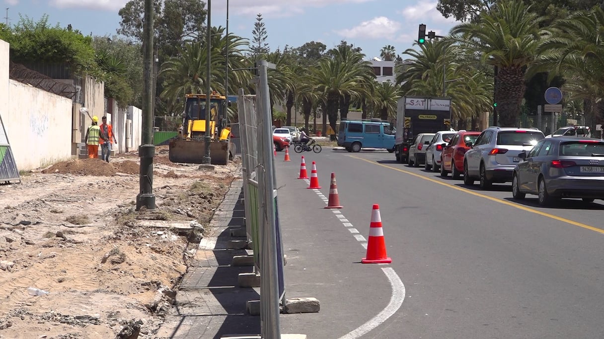 أشغال إعادة تهيئة شارع الجيش الملكي بأكادير تصل مراحل متقدمة