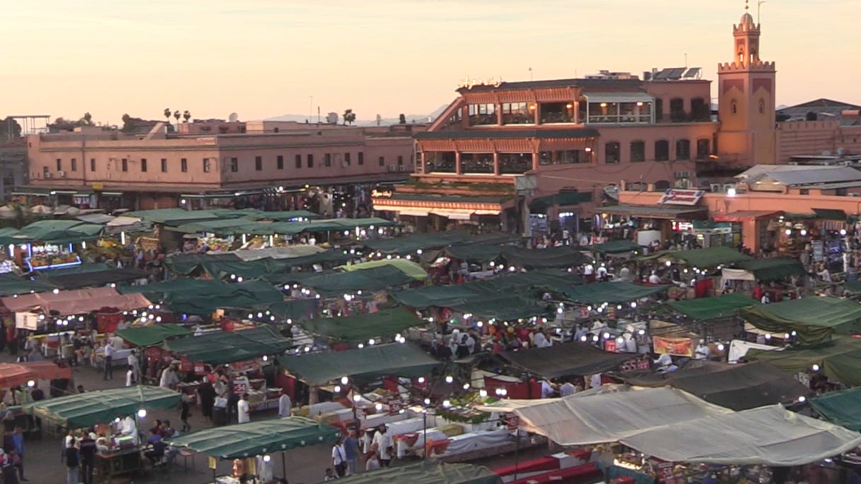 ساحة جامع الفنا الشهيرة بمدينة مراكش