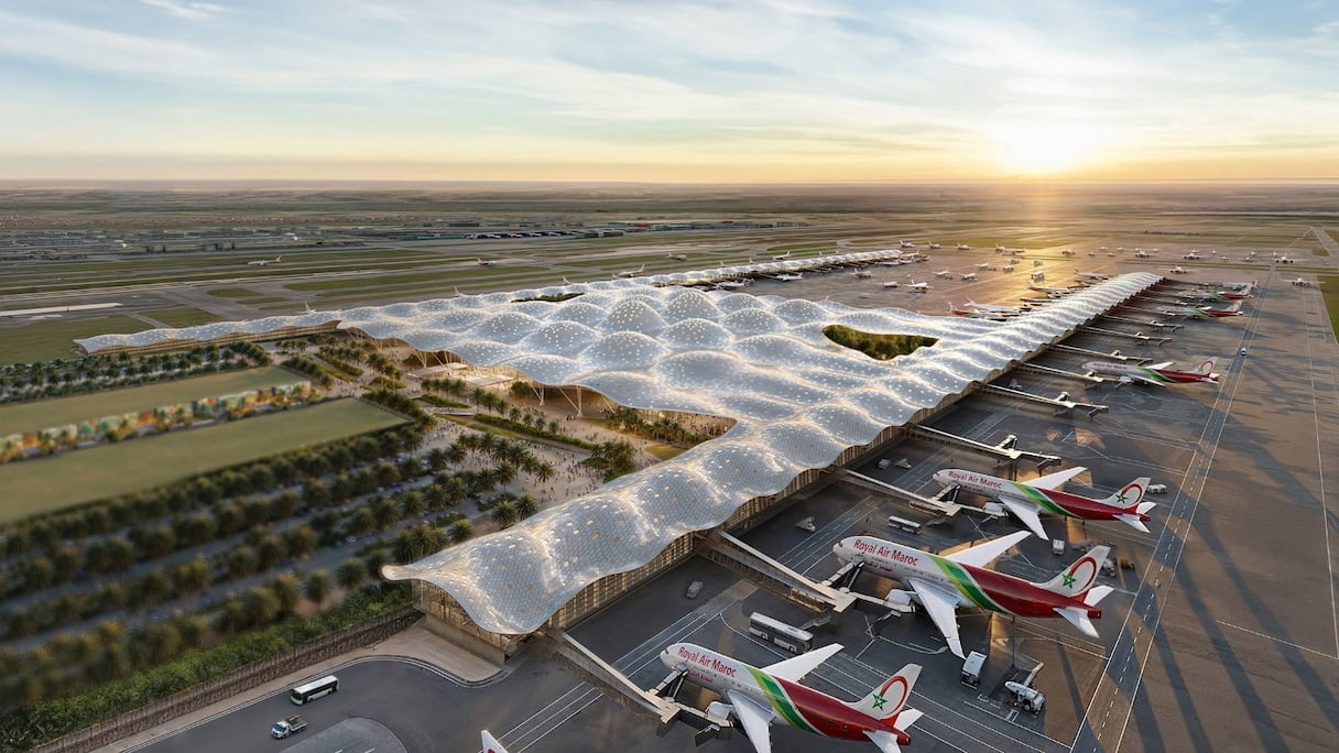 تصميم هندسي مستوحي من أمواج المحيط الأطلسي.. المحطة الجوية الجديدة لمطار الدارالبيضاء