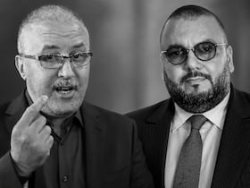 De gauche à droite: le youtubeur Hicham Jerando et l'ex-agent Mehdi Hijaouy.