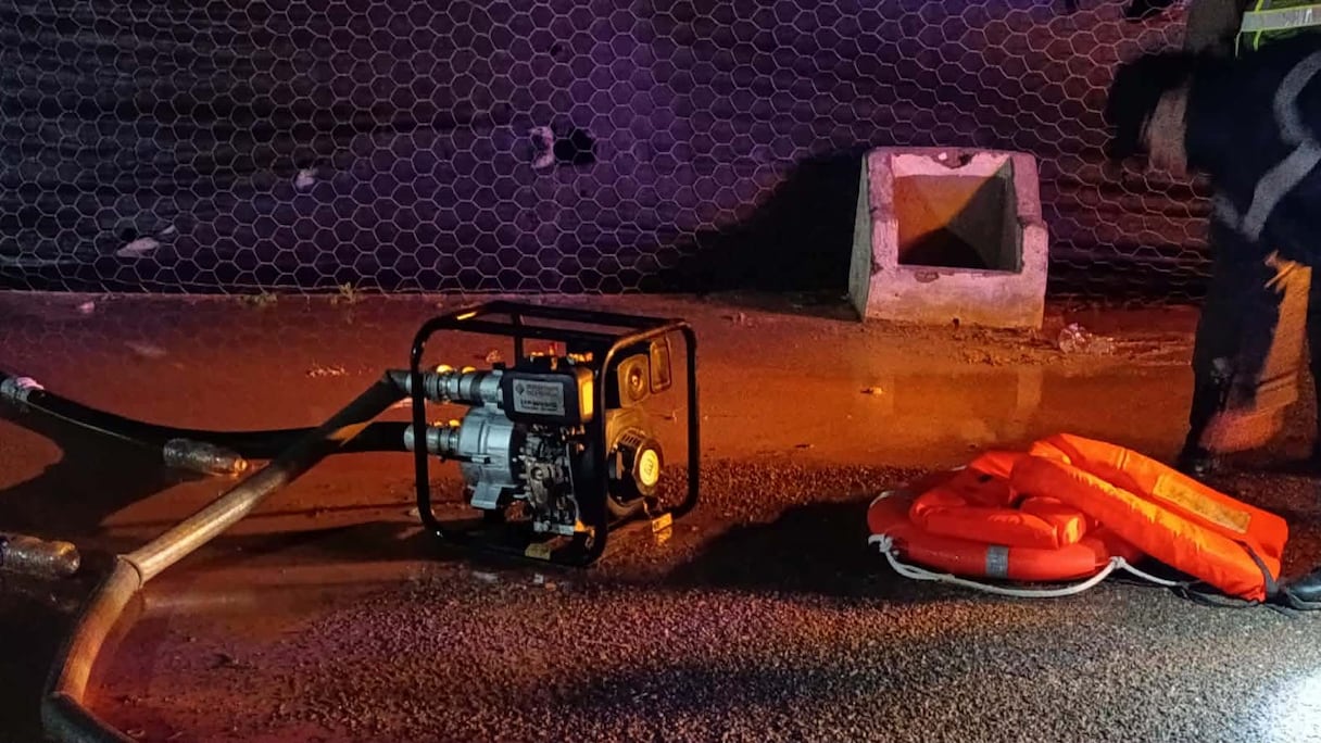 تصريف مياه الأمطار بتارودانت