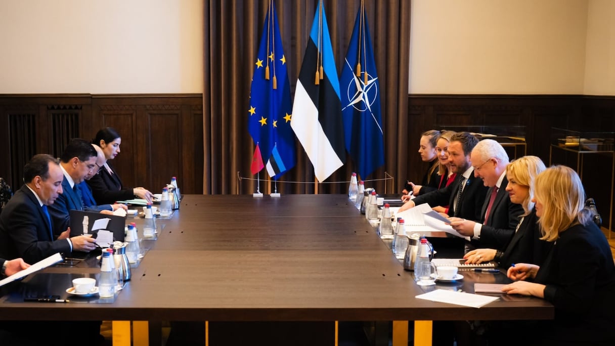 Lors des entretiens, à Tallinn, du ministre des Affaires Étrangères, Nasser Bourita, en visite en Estonie, la première d’un ministre marocain des Affaires étrangères dans ce pays.