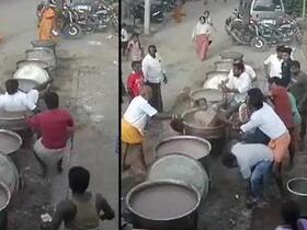 هندي يسقط في قِدر مليء بعصيدة ساخنة