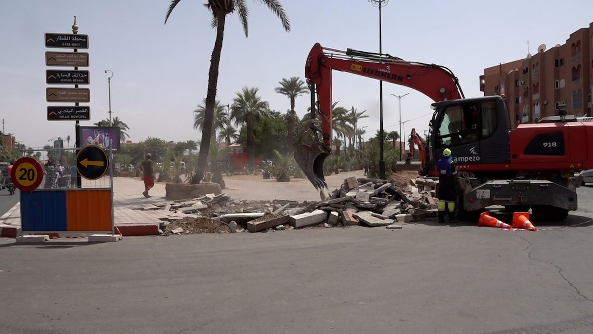 انطلاق أشغال إعادة تهيئة شارع علال الفاسي بمراكش