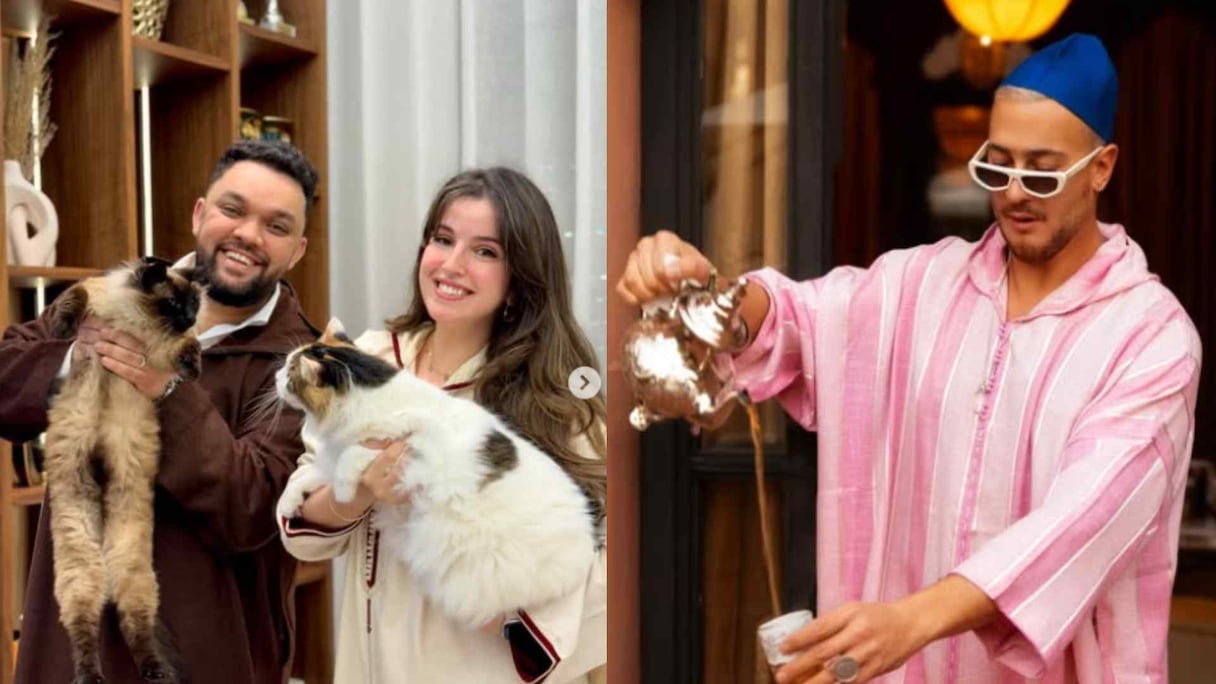 سعد لمجرد وأسامة رمزي وزجته أميرة مرتداي