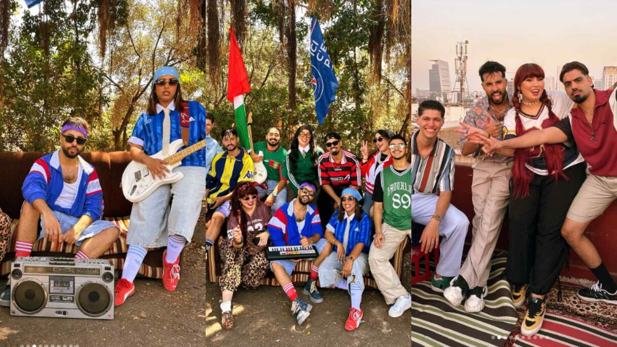 عمر ورجاء بلمير من كواليس كليب "الرجلة"