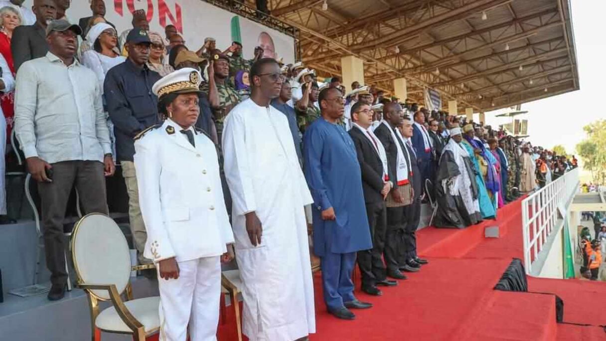 الرئيس السينعالي أثناء افتتاح المهرجان