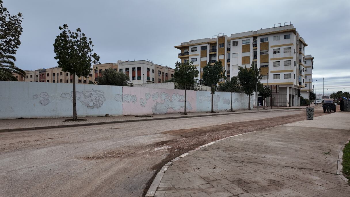 تهيئة شارع جنان اللوز بالحي الحسني