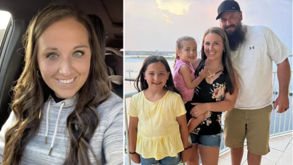 السيدة الأمريكية الراحلة رفقة عائلتها