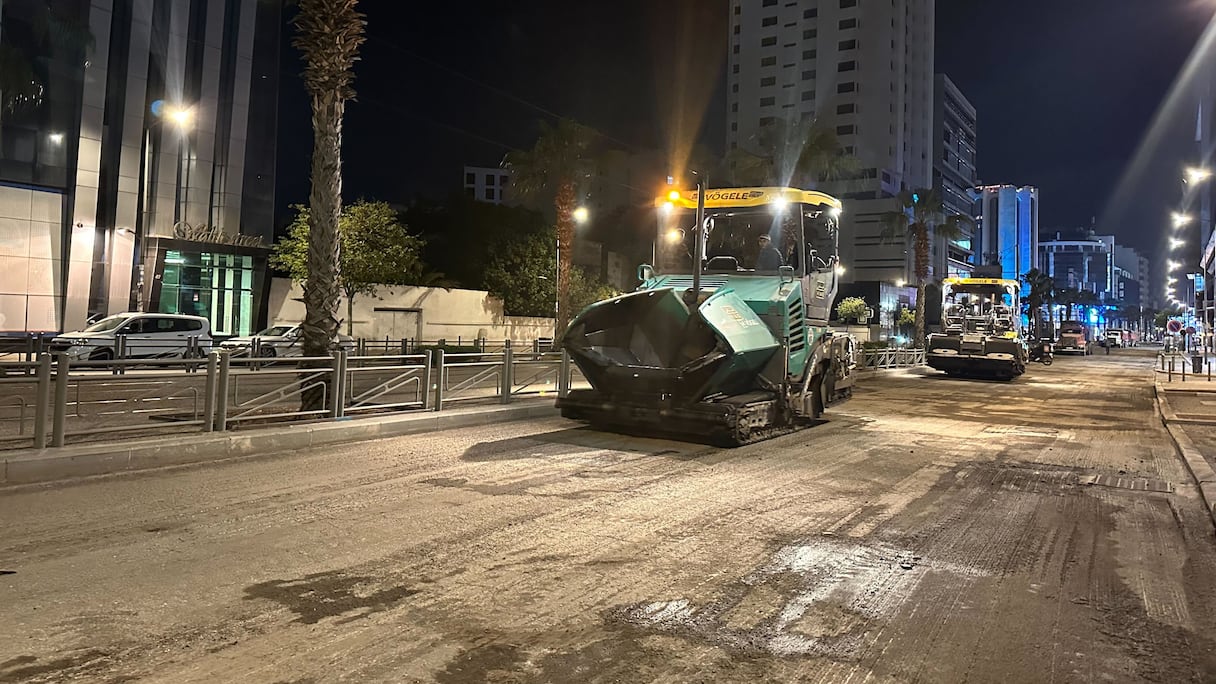 تهيئة شارع عبد المومن بالبيضاء