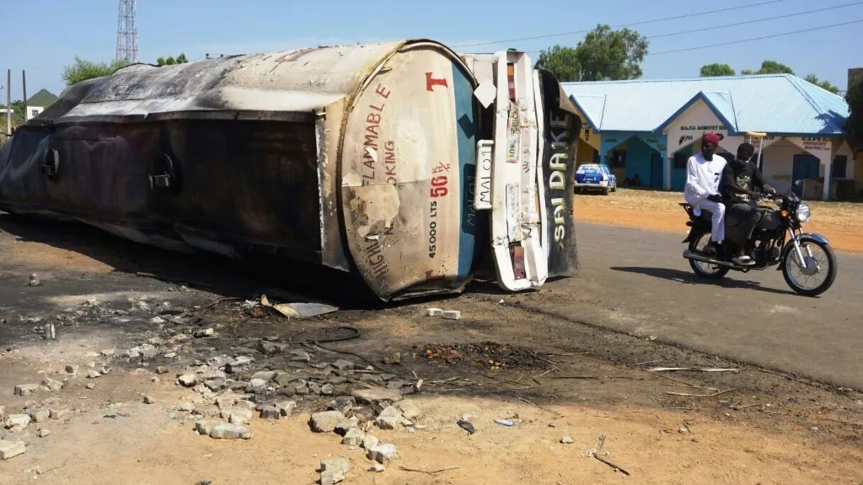 حادث انفجار شاحنة صهريجية شمال نيجيريا
