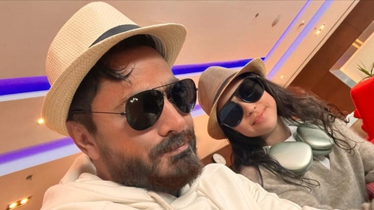 تامر حسني وابنته تاليا