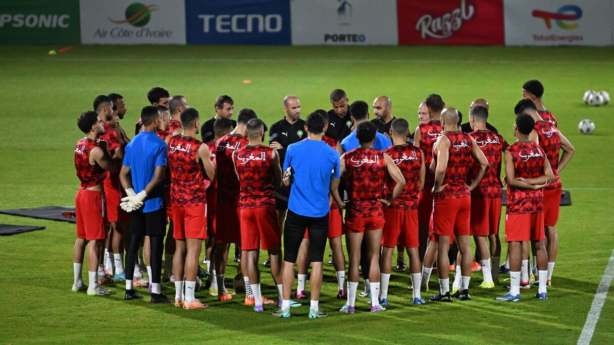 حصة تدريبية جديدة للأسود تأهباً لمواجهة جنوب أفريقيا