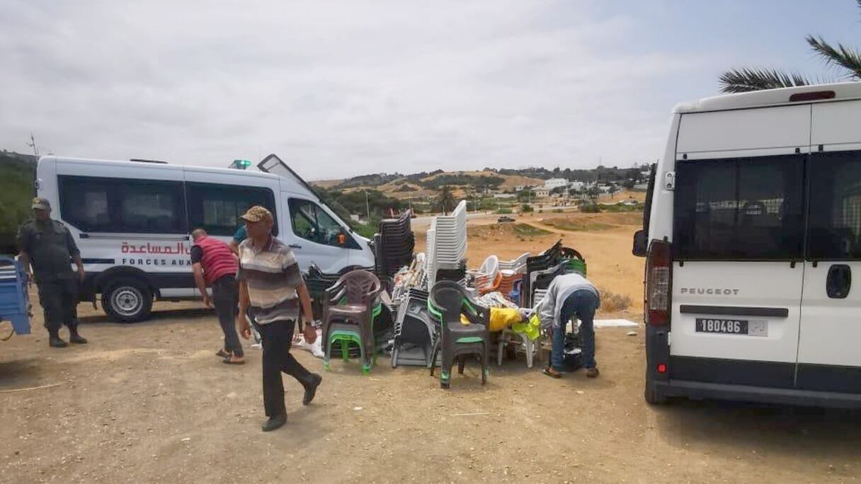 سلطات طنجة تحجز 2000 كرسي