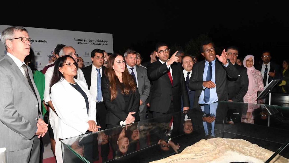 افتتاح معرض مجموعة من المستحاثات الأثرية التي أعيدت إلى المغرب