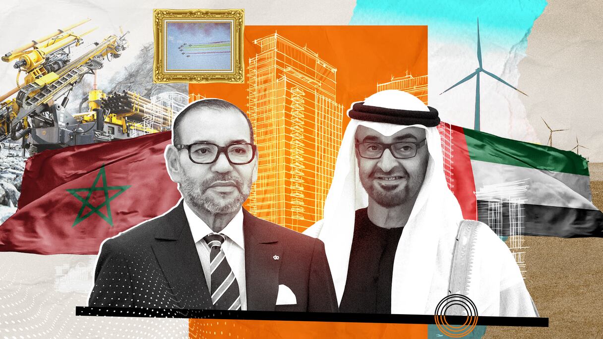 Le roi Mohammed VI et le président émirati Mohammed Ben Zayed Al Nahyane.