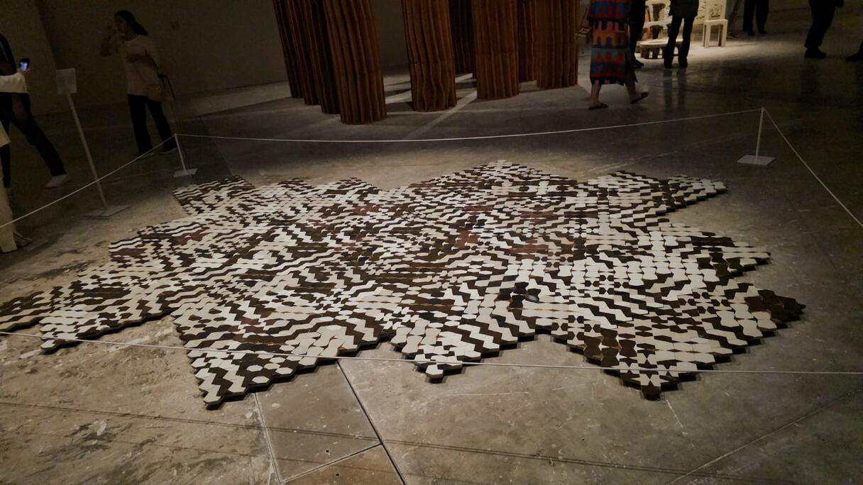 قطعة فنية مصنوعة من الزليج المغربي التطواني،لأمين أسلمان