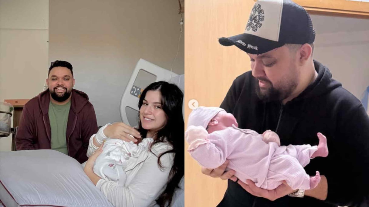 أسامة رمزي وزوجته أميرة مرتداي